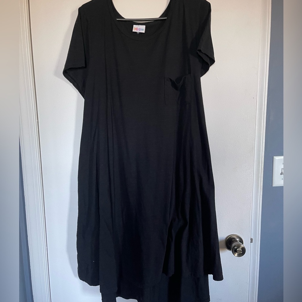 Black pocket tshirt dress